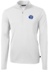 Main image for Cutter and Buck Air Force Falcons Mens White Virtue Eco Pique Long Sleeve 1/4 Zip Pullover