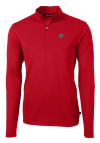 Main image for Cutter and Buck Cincinnati Bearcats Mens Red Virtue Eco Pique Long Sleeve 1/4 Zip Pullover