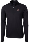 Main image for Cutter and Buck Florida State Seminoles Mens Black Vault Virtue Eco Pique Long Sleeve Qtr Zip Pu..