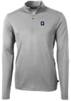 Main image for Cutter and Buck Georgetown Hoyas Mens Grey Vault Virtue Eco Pique Long Sleeve Qtr Zip Pullover