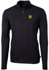 Main image for Cutter and Buck Missouri Tigers Mens Black Vault Virtue Eco Pique Long Sleeve 1/4 Zip Pullover
