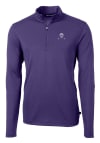 Main image for Mens Northwestern Wildcats Purple Cutter and Buck Vault Virtue Eco Pique 1/4 Zip Pullover