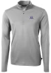Main image for Mens Northwestern Wildcats Grey Cutter and Buck Vault Virtue Eco Pique 1/4 Zip Pullover
