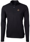 Main image for Cutter and Buck Oregon State Beavers Mens Black Vault Virtue Eco Pique Long Sleeve Qtr Zip Pullo..