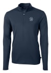 Main image for Cutter and Buck Penn State Nittany Lions Mens Navy Blue Virtue Eco Pique Long Sleeve 1/4 Zip Pul..