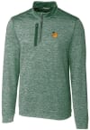 Main image for Cutter and Buck Baylor Bears Mens Green Stealth Heathered Long Sleeve 1/4 Zip Pullover