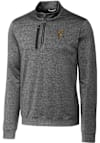 Main image for Cutter and Buck Grambling State Tigers Mens Grey Stealth Heathered Long Sleeve Qtr Zip Pullover