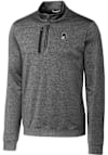 Main image for Mens Michigan State Spartans Grey Cutter and Buck Stealth Heathered Qtr Zip Pullover