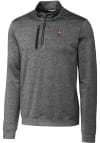 Main image for Cutter and Buck Ohio State Buckeyes Mens Grey Stealth Heathered Long Sleeve Qtr Zip Pullover