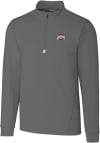 Main image for Mens Ohio State Buckeyes Grey Cutter and Buck Traverse Stretch 1/4 Zip Pullover