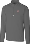 Main image for Cutter and Buck Stanford Cardinal Mens Grey Traverse Stretch Big and Tall 1/4 Zip Pullover