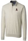 Main image for Cutter and Buck Alabama Crimson Tide Mens Oatmeal Vault Lakemont Long Sleeve Qtr Zip Pullover