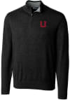 Main image for Cutter and Buck Utah Utes Mens Black Vault Lakemont Long Sleeve 1/4 Zip Pullover