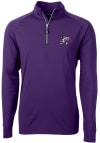 Main image for Cutter and Buck K-State Wildcats Mens Purple Adapt Stretch Long Sleeve 1/4 Zip Pullover