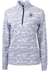 Main image for Womens Northwestern Wildcats Grey Cutter and Buck Traverse Camo Qtr Zip