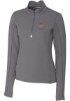 Main image for Cutter and Buck Oklahoma State Cowboys Womens Grey Traverse 1/4 Zip Pullover