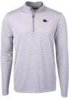 Main image for Cutter and Buck UTSA Roadrunners Mens Grey Virtue Eco Pique Stripe Big and Tall Qtr Zip