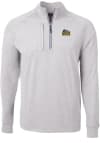 Main image for Mens Drexel Dragons Grey Cutter and Buck Adapt Eco Knit Qtr Zip