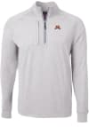 Main image for Mens Minnesota Golden Gophers Grey Cutter and Buck Adapt Eco Knit Qtr Zip