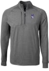 Main image for Mens Northwestern Wildcats Black Cutter and Buck Adapt Eco Knit Qtr Zip