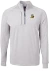 Main image for Mens Oregon Ducks Grey Cutter and Buck Adapt Eco Knit Qtr Zip