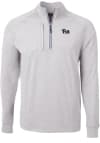 Main image for Mens Pitt Panthers Grey Cutter and Buck Adapt Eco Knit BT Qtr Zip