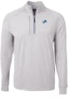 Main image for Cutter and Buck Detroit Lions Mens Grey Adapt Heathered Long Sleeve 1/4 Zip Pullover