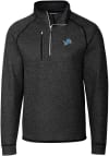 Main image for Cutter and Buck Detroit Lions Mens Grey Mainsail Edition Long Sleeve Qtr Zip Pullover