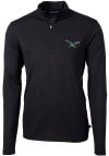 Main image for Cutter and Buck Philadelphia Eagles Mens Black Virtue Long Sleeve Qtr Zip Pullover