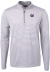 Main image for Cutter and Buck Cal Golden Bears Mens Grey Virtue Eco Pique Big and Tall 1/4 Zip Pullover
