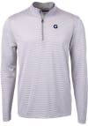 Main image for Cutter and Buck Georgetown Hoyas Mens Grey Virtue Eco Pique Big and Tall 1/4 Zip Pullover