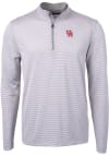 Main image for Cutter and Buck Houston Cougars Mens Grey Virtue Eco Pique Big and Tall 1/4 Zip Pullover