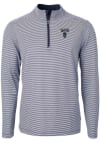 Main image for Cutter and Buck Howard Bison Mens Navy Blue Virtue Eco Pique Big and Tall 1/4 Zip Pullover
