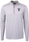 Main image for Cutter and Buck Howard Bison Mens Grey Virtue Eco Pique Big and Tall 1/4 Zip Pullover