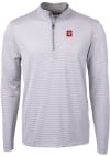 Main image for Cutter and Buck Indiana Hoosiers Mens Grey Virtue Eco Pique Big and Tall 1/4 Zip Pullover
