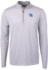 Main image for Cutter and Buck Kentucky Wildcats Mens Grey Virtue Eco Pique Big and Tall Qtr Zip