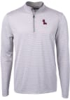 Main image for Cutter and Buck Ole Miss Rebels Mens Grey Virtue Eco Pique Big and Tall 1/4 Zip Pullover