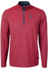 Main image for Cutter and Buck Ole Miss Rebels Mens Red Virtue Eco Pique Big and Tall 1/4 Zip Pullover