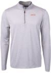 Main image for Cutter and Buck Pacific Tigers Mens Grey Virtue Eco Pique Big and Tall 1/4 Zip Pullover