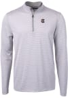 Main image for Cutter and Buck South Carolina Gamecocks Mens Grey Virtue Eco Pique Big and Tall Qtr Zip