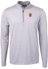 Main image for Cutter and Buck Syracuse Orange Mens Grey Virtue Eco Pique Big and Tall 1/4 Zip Pullover