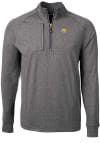 Main image for Cutter and Buck Iowa Hawkeyes Mens Black Adapt Eco Knit Long Sleeve 1/4 Zip Pullover