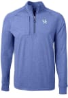 Main image for Cutter and Buck Kentucky Wildcats Mens Blue Adapt Eco Knit Long Sleeve 1/4 Zip Pullover