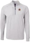 Main image for Mens Maryland Terrapins Grey Cutter and Buck Adapt Eco Knit Qtr Zip Pullover