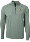 Main image for Cutter and Buck Oregon Ducks Mens Green Adapt Eco Knit Long Sleeve 1/4 Zip Pullover