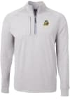 Main image for Mens Oregon Ducks Grey Cutter and Buck Adapt Eco Knit Qtr Zip Pullover