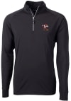 Main image for Cutter and Buck Louisville Cardinals Mens Black Adapt Stretch Long Sleeve Qtr Zip Pullover