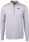 Main image for Cutter and Buck Eastern Kentucky Colonels Mens Grey Virtue Eco Pique Micro Stripe Long Sleeve Qt..