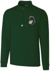 Main image for Cutter and Buck Michigan State Spartans Mens Green Traverse Long Sleeve 1/4 Zip Pullover