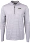 Main image for Cutter and Buck Florida A&M Rattlers Mens Grey Virtue Eco Pique Micro Stripe Long Sleeve 1/4 Zip..